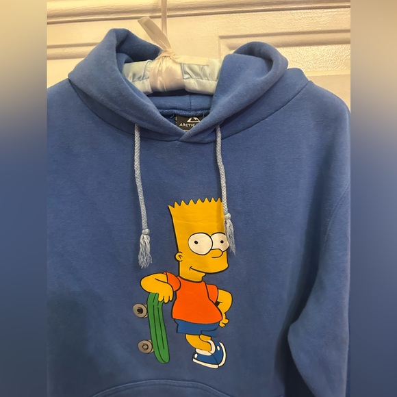 🛹Bart Simpson Skater Cozy Hoodie! Men’s Size Small🛹 - Picture 3 of 10